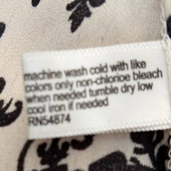 The Limited Women's Tunic Blouse Size Small Gray Black 3/4 Sleeve Round Neck New - Picture 5 of 6